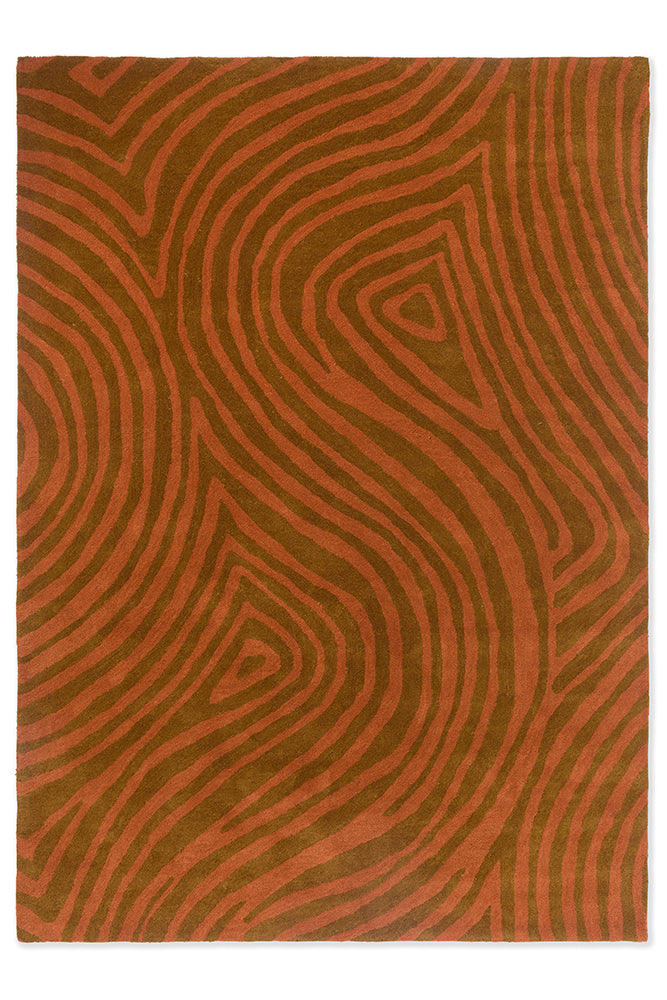 Brink & Campman Decor Groove Burnt Orange 097703 Rug