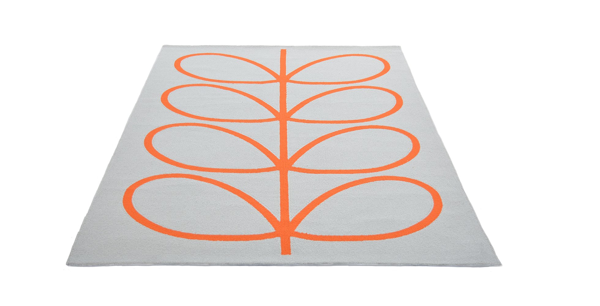 Orla Kiely Giant Linear Stem in Persimmon: Outdoor Rug 460703