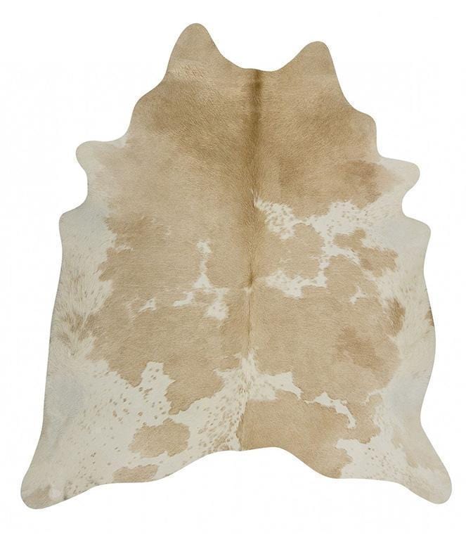 Natural Cowhide in Beige & White