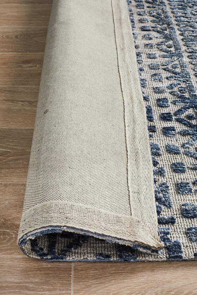 Levi in Charcoal & Dark Navy - Cheapest Rugs Online