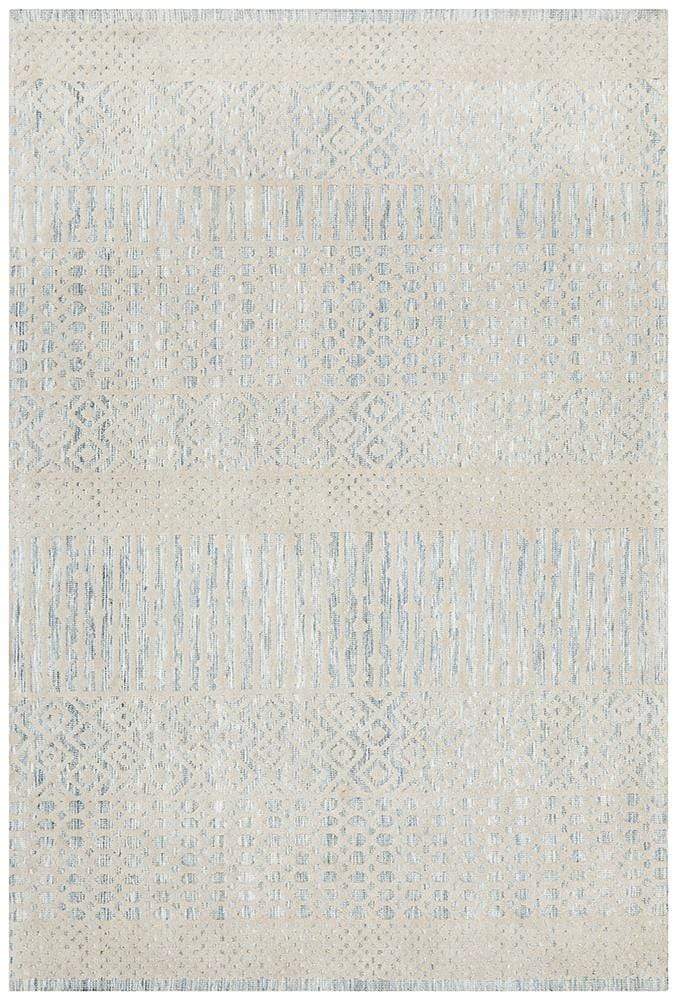 Levi Earth in Blue - Cheapest Rugs Online