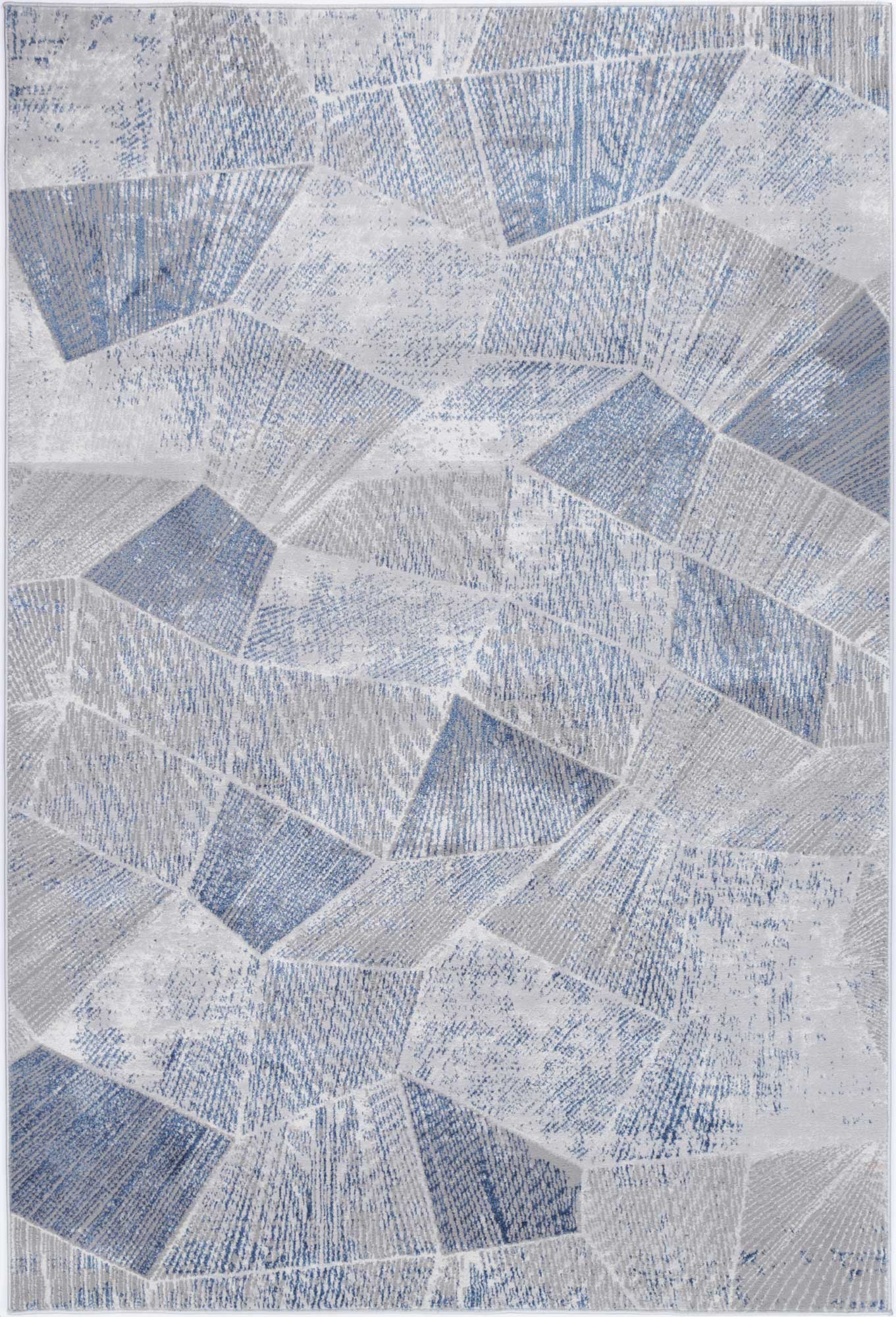 Portofino Geometric in Grey & Blue